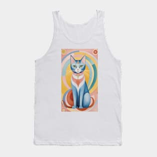 Hilma af Klint's Whimsical Cat Odyssey Tank Top